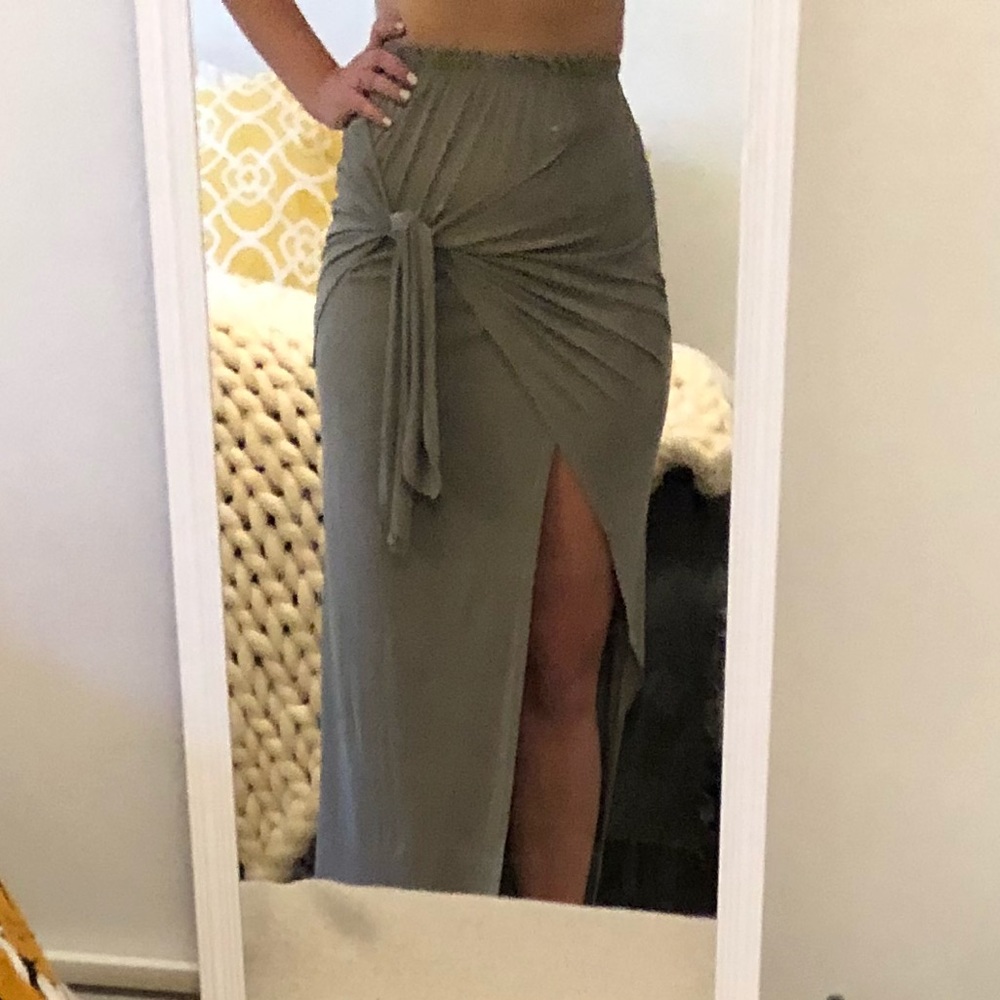 Sexy High Low Tied Skirt